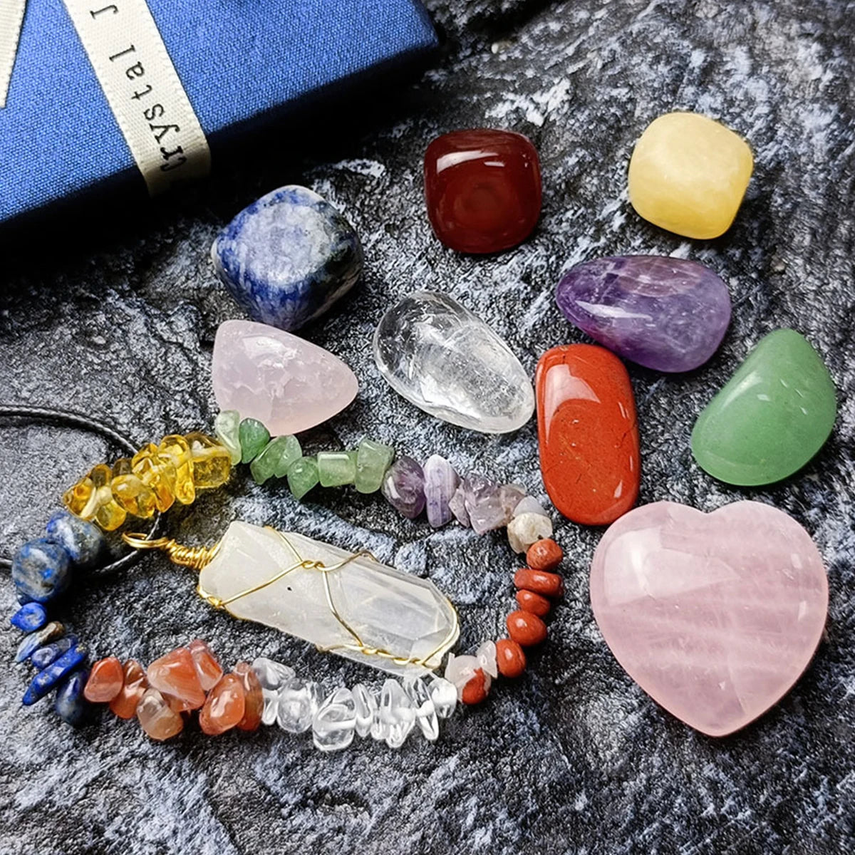 11 Healing Crystals Set